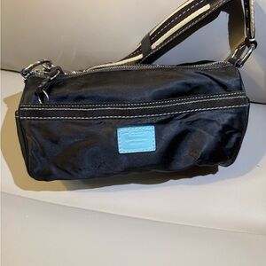 Coach Satin Barrel Shoulder Bag